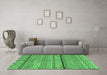Machine Washable Oriental Emerald Green Industrial Area Rugs in a Living Room,, wshurb1300emgrn