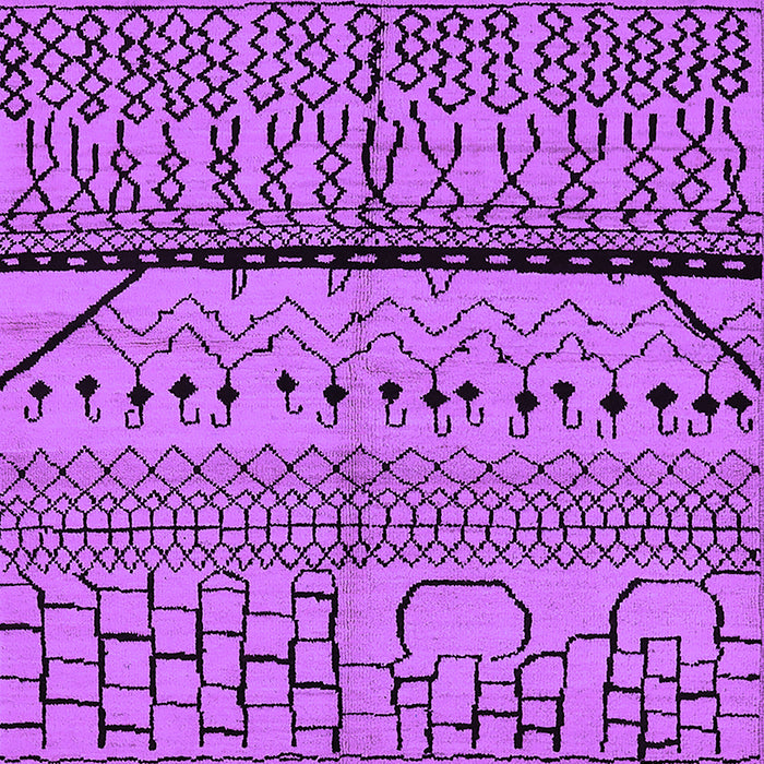 Machine Washable Oriental Purple Industrial Area Rugs, wshurb1301pur