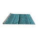 Sideview of Machine Washable Oriental Light Blue Industrial Rug, wshurb1301lblu