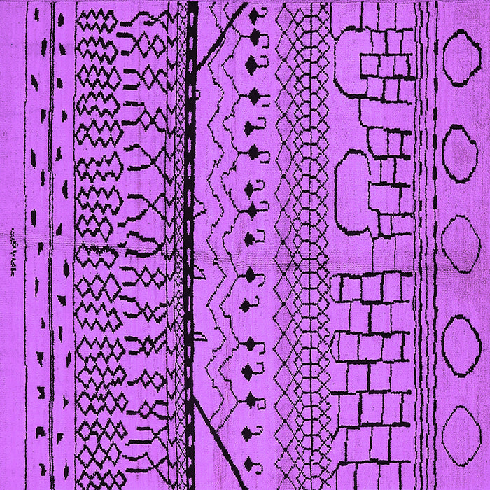 Square Oriental Purple Industrial Rug, urb1301pur