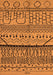 Machine Washable Oriental Orange Industrial Area Rugs, wshurb1301org