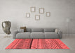 Industrial Red Washable Rugs