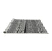 Sideview of Machine Washable Oriental Gray Industrial Rug, wshurb1301gry