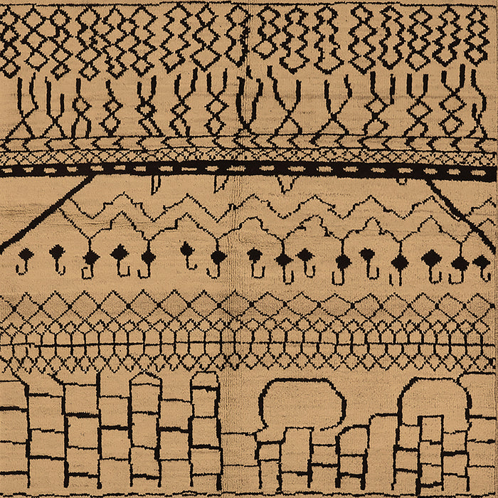 Oriental Brown Industrial Rug, urb1301brn