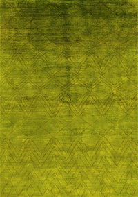 Oriental Yellow Industrial Rug, urb1302yw