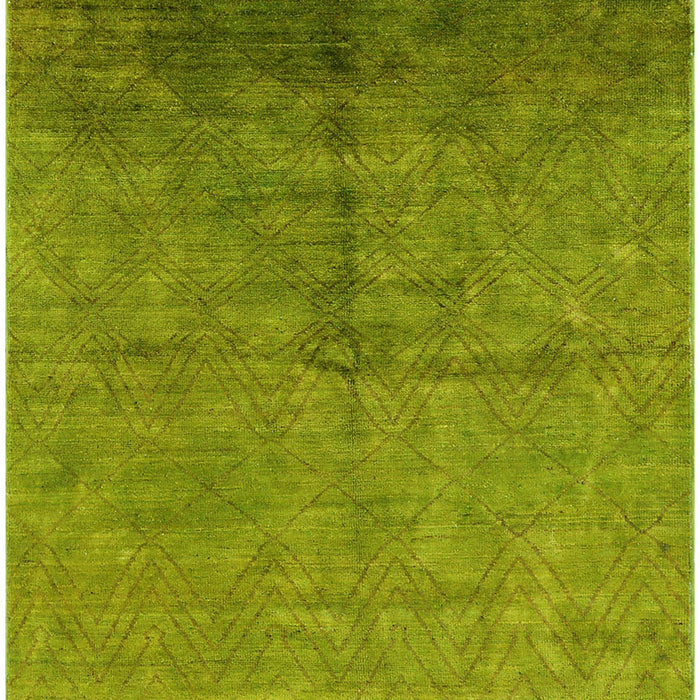 Mid-Century Modern Green Oriental Rug, urb1302