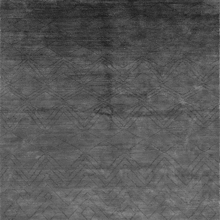 Square Machine Washable Oriental Gray Industrial Rug, wshurb1302gry