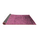 Sideview of Oriental Purple Industrial Rug, urb1302pur