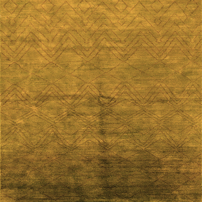 Square Machine Washable Oriental Orange Industrial Area Rugs, wshurb1302org