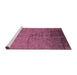 Sideview of Machine Washable Oriental Purple Industrial Area Rugs, wshurb1302pur