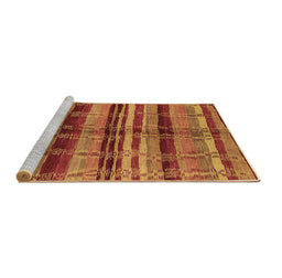 Sideview of Machine Washable Oriental Brown Industrial Rug, wshurb1303brn