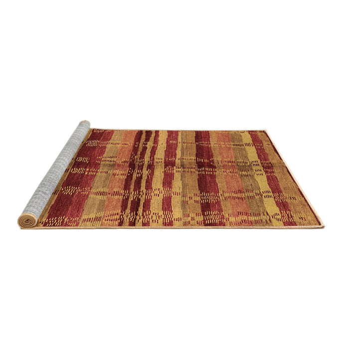 Sideview of Machine Washable Oriental Brown Industrial Rug, wshurb1303brn
