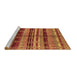 Sideview of Machine Washable Oriental Brown Industrial Rug, wshurb1303brn