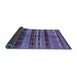 Sideview of Oriental Blue Industrial Rug, urb1303blu