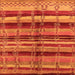 Square Machine Washable Oriental Orange Industrial Area Rugs, wshurb1303org