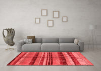 Machine Washable Oriental Red Industrial Rug, wshurb1303red