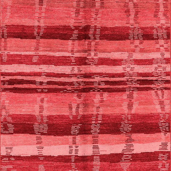 Machine Washable Oriental Red Industrial Rug, wshurb1303red