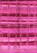 Machine Washable Oriental Pink Industrial Rug, wshurb1303pnk