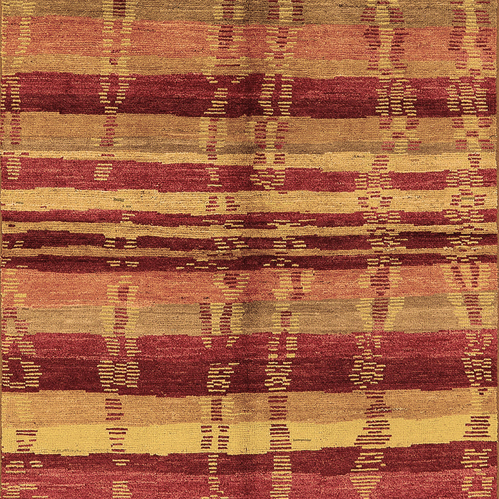 Machine Washable Oriental Brown Industrial Rug, wshurb1303brn