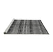 Sideview of Machine Washable Oriental Gray Industrial Rug, wshurb1303gry