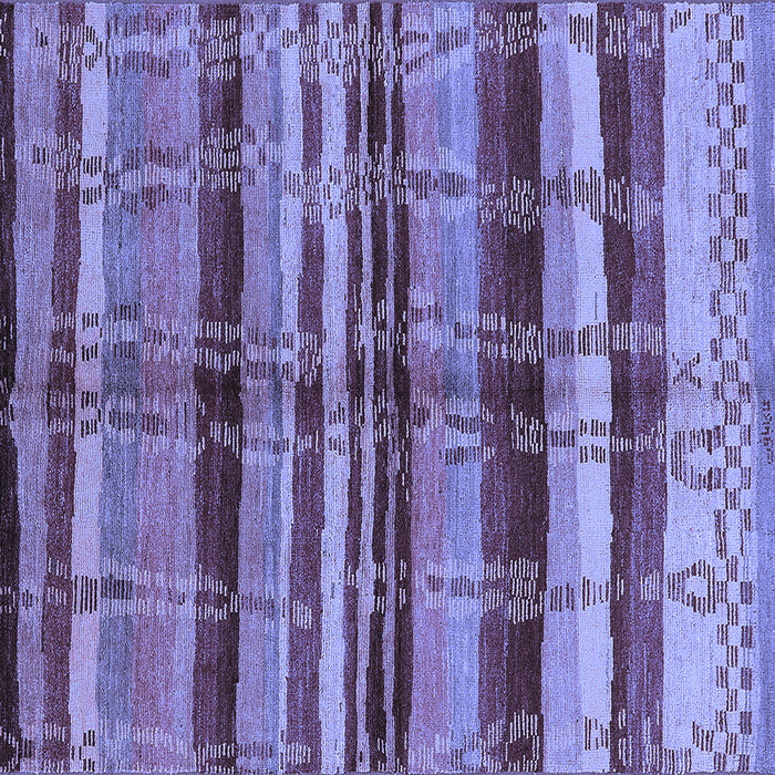Square Oriental Blue Industrial Rug, urb1303blu