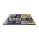 Sideview of Machine Washable Industrial Modern Purple Haze Purple Rug, wshurb1304