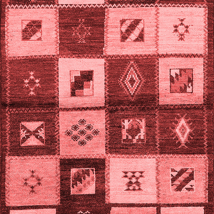 Machine Washable Oriental Red Industrial Rug, wshurb1304red