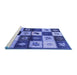 Sideview of Machine Washable Oriental Blue Industrial Rug, wshurb1304blu