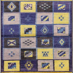 Square Machine Washable Industrial Modern Purple Haze Purple Rug, wshurb1304