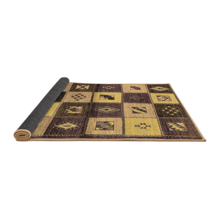 Sideview of Oriental Brown Industrial Rug, urb1304brn