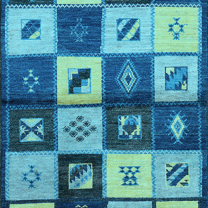 Oriental Light Blue Industrial Rug, urb1304lblu