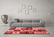 Industrial Red Washable Rugs