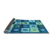 Sideview of Oriental Light Blue Industrial Rug, urb1304lblu