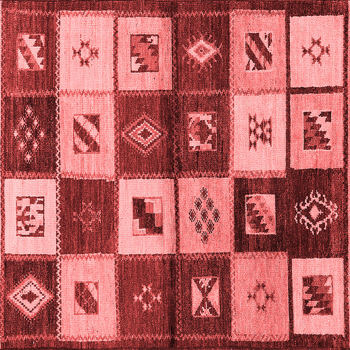 Machine Washable Oriental Red Industrial Rug, wshurb1304red