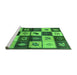 Sideview of Machine Washable Oriental Green Industrial Area Rugs, wshurb1304grn