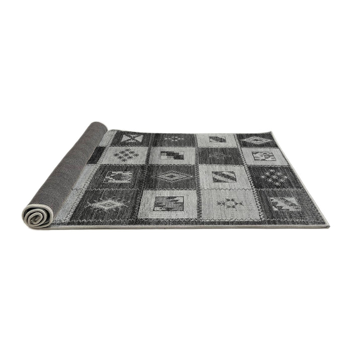 Sideview of Oriental Gray Industrial Rug, urb1304gry