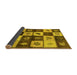 Sideview of Oriental Yellow Industrial Rug, urb1304yw