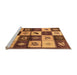 Sideview of Machine Washable Oriental Orange Industrial Area Rugs, wshurb1304org