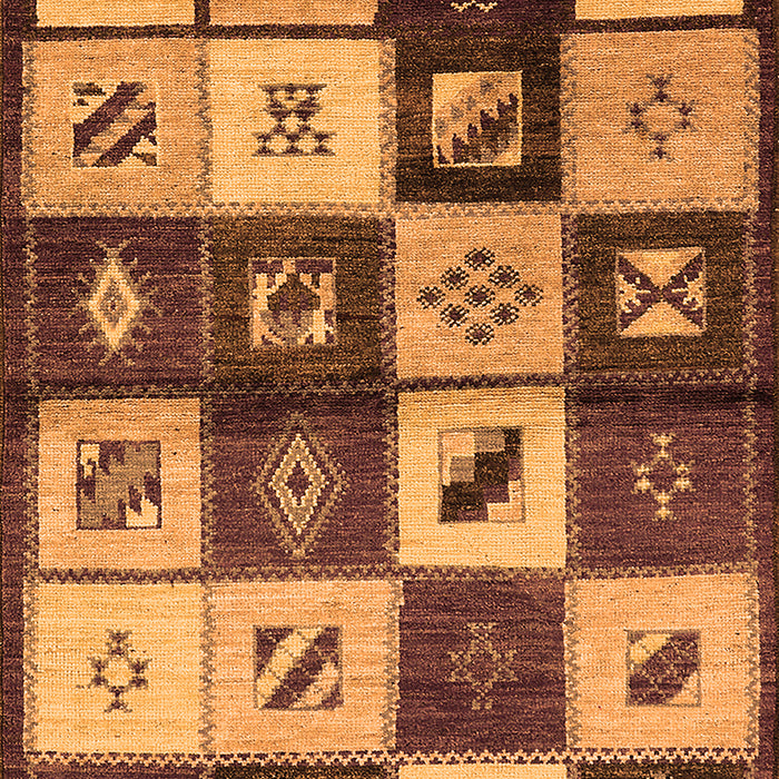 Machine Washable Oriental Orange Industrial Area Rugs, wshurb1304org