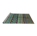 Sideview of Machine Washable Oriental Light Blue Industrial Rug, wshurb1305lblu