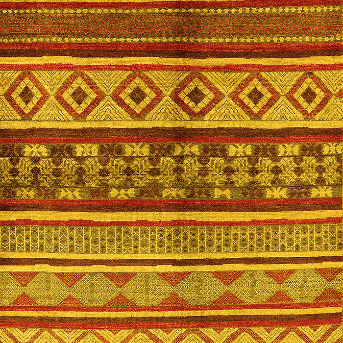 Oriental Yellow Industrial Rug, urb1305yw