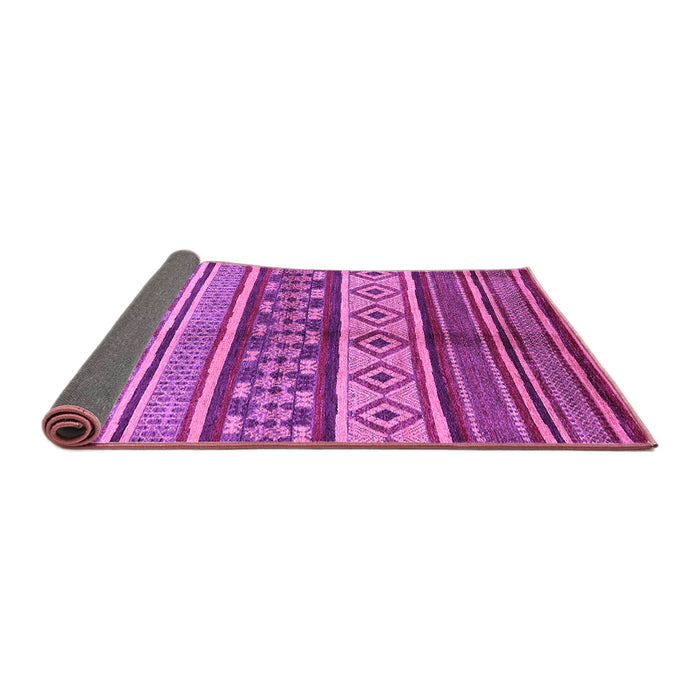 Sideview of Oriental Purple Industrial Rug, urb1305pur