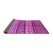 Sideview of Oriental Purple Industrial Rug, urb1305pur