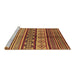 Sideview of Machine Washable Oriental Brown Industrial Rug, wshurb1305brn