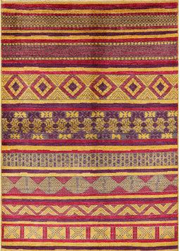 Machine Washable Industrial Modern Bright Maroon Red Rug, wshurb1305