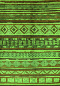 Oriental Green Industrial Rug, urb1305grn