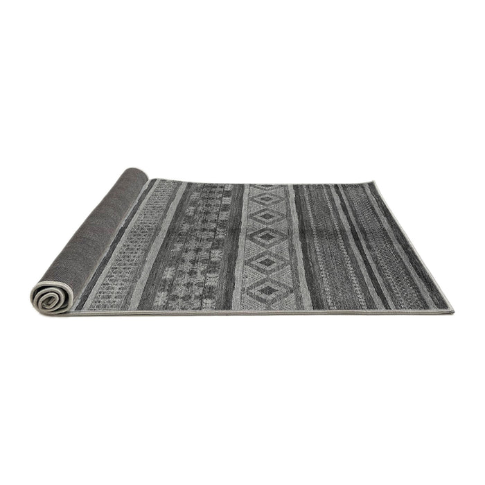 Sideview of Oriental Gray Industrial Rug, urb1305gry