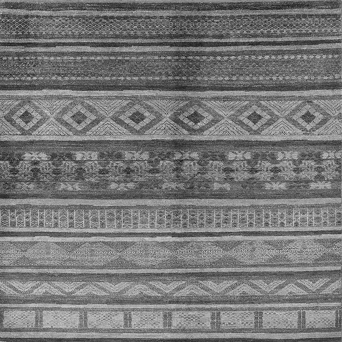 Square Oriental Gray Industrial Rug, urb1305gry