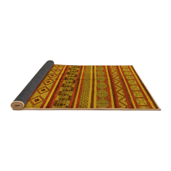 Sideview of Oriental Yellow Industrial Rug, urb1306yw