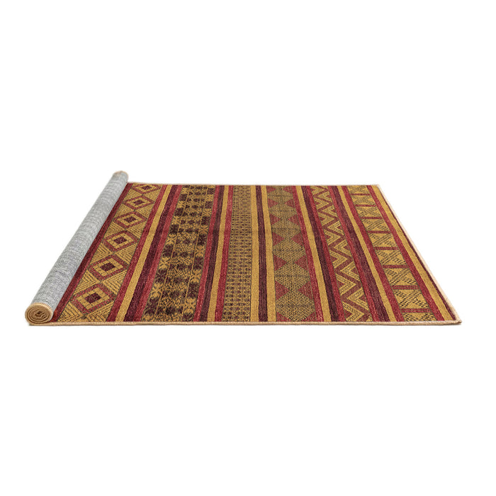 Sideview of Machine Washable Oriental Brown Industrial Rug, wshurb1306brn